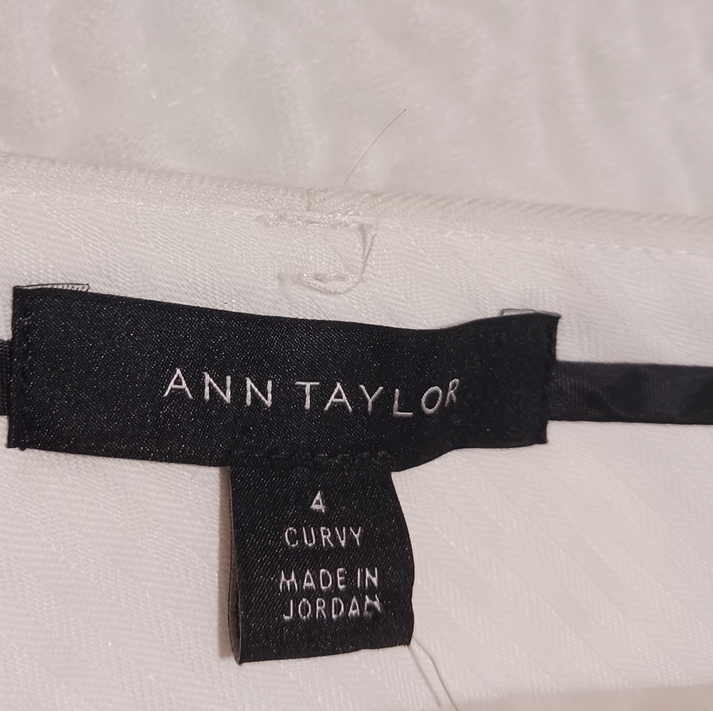 Ann Taylor Sophia Curvy Fit Crosshatch Trouser - Picture 8 of 12